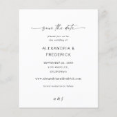 Budget MOD Ver Foto & Kalligrafie 5 Save the Date (Rückseite)