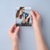Budget MOD Ver Foto & Kalligrafie 5 Save the Date Flyer (Gruppe)