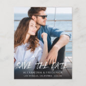 Budget MOD Ver Foto & Kalligrafie 5 Save the Date Flyer (Vorne)