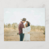 Budget Modern 2 Foto Das Script H Save the Date Flyer (Hinten)