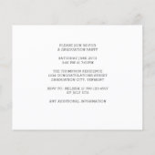 Budget Modern 3 Foto Abschluss Einladung (Rückseite)