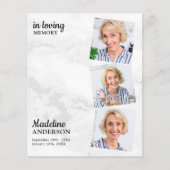 Budget Modern 3 Foto Gedenkfeier (Vorderseite)