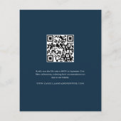 Budget Modern 4 Foto QR Code Hochzeit Einladung (Rückseite)