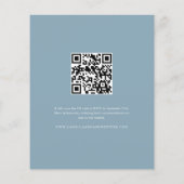 Budget Modern 4 Foto QR Code Hochzeit Einladung (Rückseite)