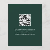 Budget Modern 4 Foto QR Code Hochzeit Einladung (Rückseite)