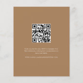 Budget Modern 4 Foto QR Code Hochzeit Einladung (Rückseite)