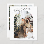 BUDGET Modern 5 Foto Heart Happy Holidays Arch (Vorne/Hinten)