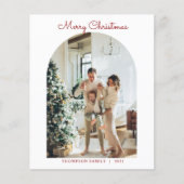 BUDGET Modern 5 Foto Rot Frohe Weihnachtsbogen (Vorderseite)