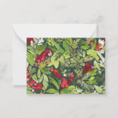 Budget Modern Aquarell Weihnachtskarte Mitteilungskarte (Rückseite)