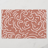 Budget Modern Arches Terracotta Foto Holiday Card (Rückseite)