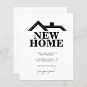 BUDGET Modern Black and White We’ve Moved New Home (Vorne/Hinten)