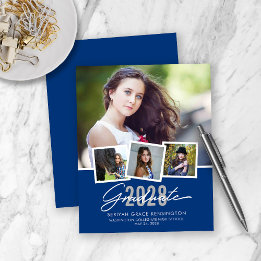 BUDGET Modern Blue Abschluss Foto Collage