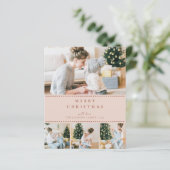BUDGET Modern Blush Multi Photo Christmas (Stehend Vorderseite)