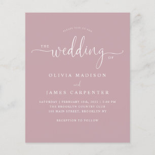 Budget Modern Boho Dusty Pink Foto Wedite Einladun