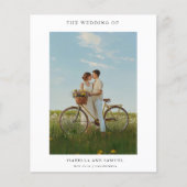 Budget Modern Boho Einfache 2-Foto Hochzeiten Einl (Vorderseite)