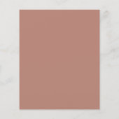 Budget Modern Boho Pink Gold Pampas Grass Flyer (Hinten)