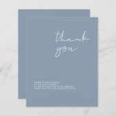 Budget Modern Boy Baby Dusche Danke Karte (Vorne/Hinten)