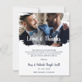 Budget Modern Brushtroke Fake effect Photo (Vorderseite)