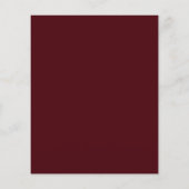 Budget Modern Burgundy Wedding Invitations (Rückseite)