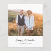 Budget Modern Chic Foto Verti W Save the Date V2 (Vorderseite)