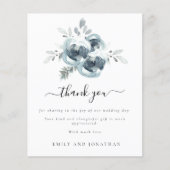 Budget Modern Christmas Bouquet Wedding Vielen Dan (Vorderseite)