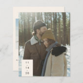 Budget Modern Couple Two Foto Rettete unser Datum (Vorne/Hinten)