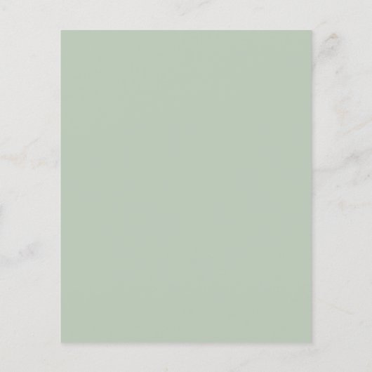 Budget Modern Elegant Floral Wedding Save The Date (Rückseite)