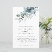 Budget Modern Florals Weihnachtsfeier Einladung (Stehend Vorderseite)