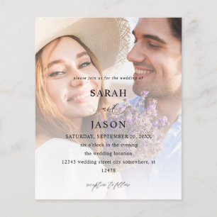 Budget Modern Foto 7 Hochzeit Hochformat Flyer