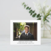 Budget Modern Foto Abschluss Einladung (Stehend Vorderseite)