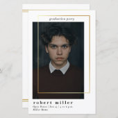 Budget Modern Foto Abschluss Einladung (Vorne/Hinten)