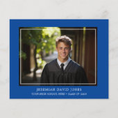 Budget Modern Foto Abschluss Einladung (Vorderseite)