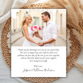 Budget Modern Foto Collage Hochzeit Danke Karte