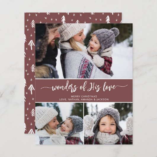 Budget Modern Foto Collage Religiöse Weihnachten (Vorne/Hinten)