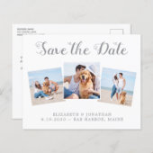 Budget Modern Foto Collage Save the Date (Vorne/Hinten)