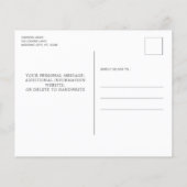 Budget Modern Foto Collage Save the Date (Rückseite)