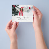 Budget Modern Foto Script Weihnachtskarte Flyer (Gruppe)