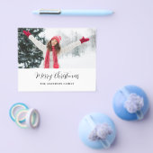 Budget Modern Foto Script Weihnachtskarte Flyer (Einzeln)