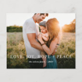 Budget Modern Foto-Urlaubskarte (Vorderseite)