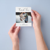 Budget Modern Full Foto Wedding Vielen Dank Flyer (Gruppe)