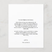 Budget Modern Full Foto Wedding Vielen Dank Flyer (Hinten)