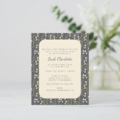 Budget Modern Garden Floral Earthy Bat Mitzvah (Stehend Vorderseite)