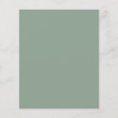 BUDGET Modern Greenery Weihnachtskarte Flyer (Hinten)