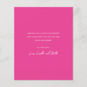 Budget Modern Hearts Foto Valentine's Day Card (Rückseite)