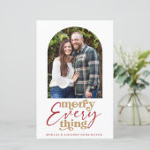 Budget Modern Merck Alles Arch Holiday Foto (Stehend Vorderseite)