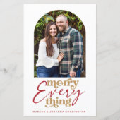 Budget Modern Merck Alles Arch Holiday Foto (Vorderseite)