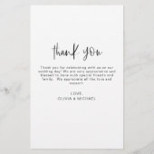 Budget Modern Minimalistisch Dankeschön Karten (Rückseite)