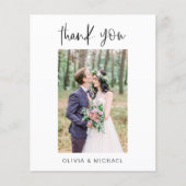 Budget Modern Minimalistisch Dankeschön Karten (Vorderseite)