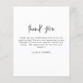 Budget Modern Minimalistisch Dankeschön Karten (Rückseite)