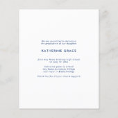 BUDGET Modern Minimalistisches Script Abschluss Fo (Rückseite)